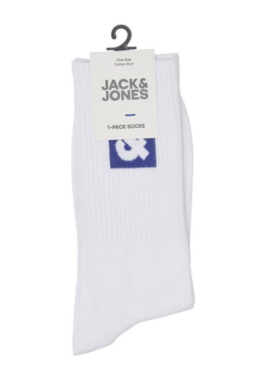 Jack & Jones Jacli Logo Tennis Sock Erkek Çorap-26488 - Mavi
