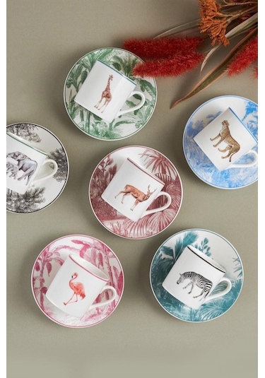 Karaca Jungle 6 Kişilik Kahve Fincanı