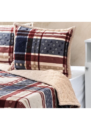 Merinos Allday Çift Kişilik Yatak Örtüsü Seti Boris Lacivert