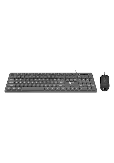 Lecoo Cm102 Usb Kablolu Q Klavye -  Mouse Set Siyah