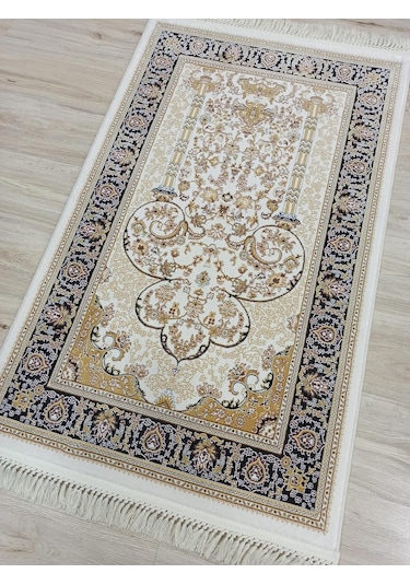 100 Tarak İpeksi Seccade Krem Gri