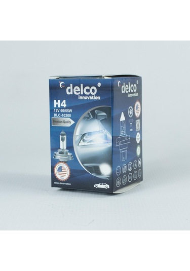 Delco U.s.a H4 +%30 Fazla Işık 12 Volt 45t Tablalı Ampul 60/55w