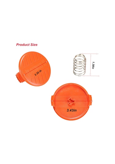 Mufunye Rc-100-p Yedek Makara Kapağı Yaylı Black Decker Afs Düzeltici 3 Adet İçin Uygun,budama Makası