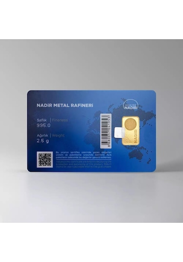 Nadir Gold 24 Ayar 2,5 Gram Külçe Altın
