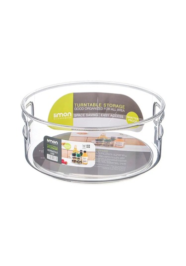 Limon Kitchen Şeffaf Dönen Saklama Standı 160145590 Beyaz