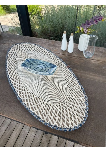 Runner - 1 Adet - 110 X 55 Cm Beyaz