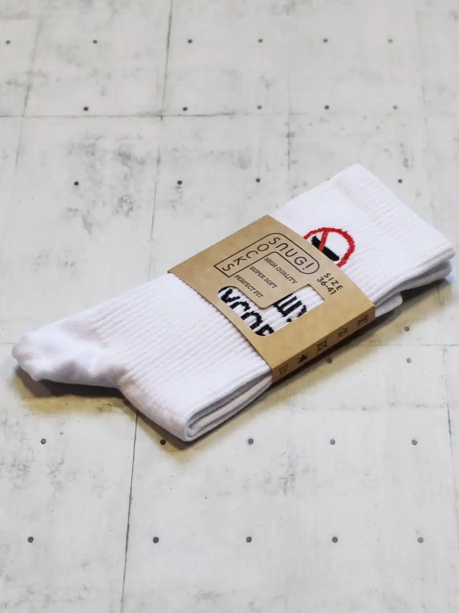 Snugsocks Yüksek Eğlenceli Desenli Çoraplar, Komik Yazılı Ucuz Ve Eğlenceli. 168032831 Siyah Melanj