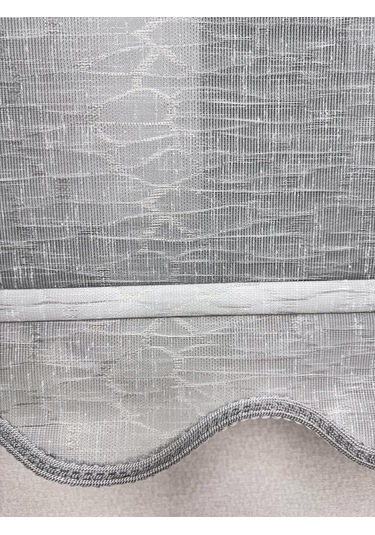 Bbb Keten Kumaşlı Çift Mekanizmalı Tül Stor Perde Tsk1004 Gri