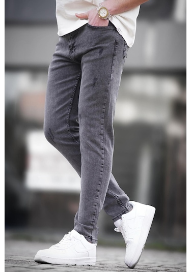 Madmext Skinny Fit Füme Erkek Jean 5680-füme Füme