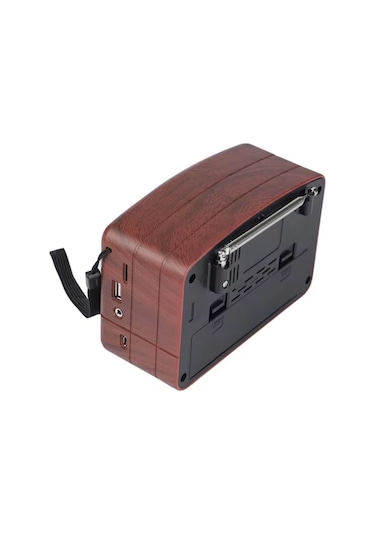 Küçük Boy Retro, Nostaljik, Ahşap Tasarım Bluetooth Hoparlörlü, Ş