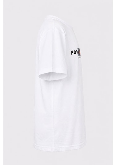 Trender For One Baskı Beyaz Erkek Çocuk T-shirt 8032