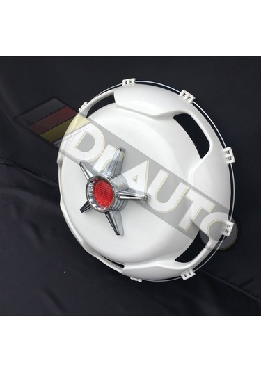 22.5 İnç Düz Model Kırmızı Fırfırlı Jant Kapağı 4'lü Takım