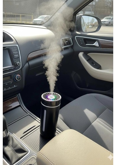 Blackbird Kt-h04 Siyah Oto İçi Ofis Ev Hava Nemlendirici Işıklı Buhar Koku Makinası