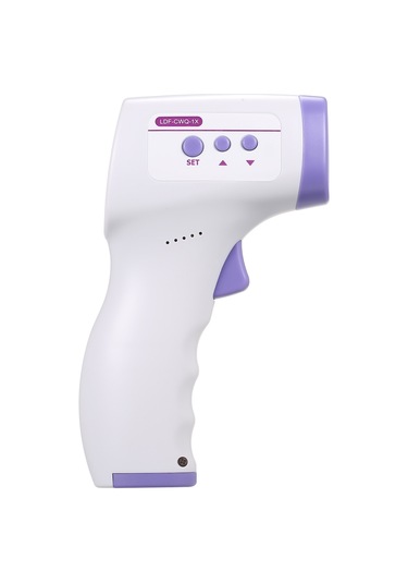 Samdoo Ev İçin Düşük Mesafe Enstrümanı - Yüksek Hassasiyetli Vücut Sıcaklığı Ölçer, 3 Renkli Lcd Ekranlı, Pil Yok Beyaz