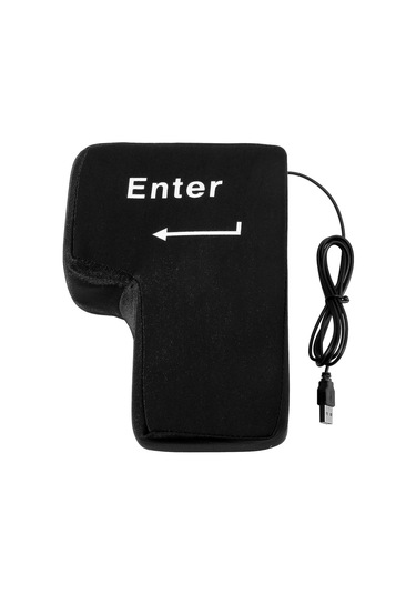 Enter Klavye Pedi, Büyük Usb Enter Düğmesi Stres Giderici, Ofis İçin Kırılmaz Enter Klavye