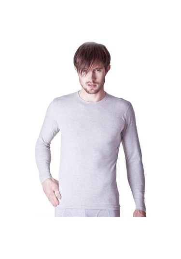 6 Adet Dono Erkek Likralı Uzun Kollu Fanila Atlet 1250 Gri