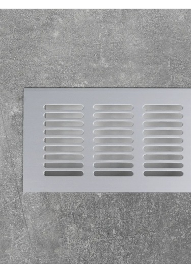 Aksmebel 480x80 Mm Metal 2 Adet Düz Gümüş Havalandırma Izgarası 271373598