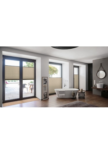 Perdema Kancalı/vidalı Blackout Plise Karartma Cam Balkon Perdesi - Ofis Perdesi - Mutfak Perdesi - Salon Gri V04