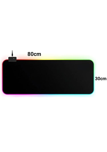 Dalong Mousepad Düz Led Işıklı 80x30