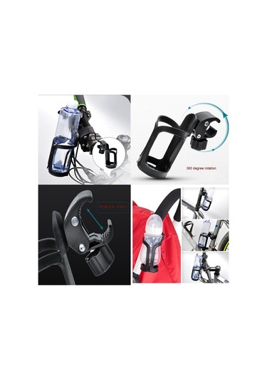 Cvkayak Bisiklet Fincan Tutucu, Bisiklet Fincanı, Bebek Arabası Bardak Tutucular, Bisikletler İçin Evrensel İçecekler, Arabalar, Bisiklet Su Şişesi Kafesi 2 Adet Koyu Gri