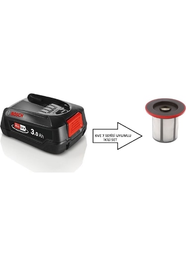 Batarya-akü 18v 3.0 Ah Unlimited Şarjı Süpürge Ve Bosch Seri 6