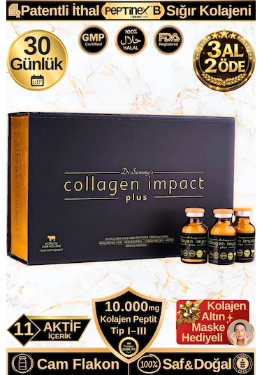 Dr. Sammy's Collagen Impact Plus Hidrolize Sığır Kolajeni 30 Shot