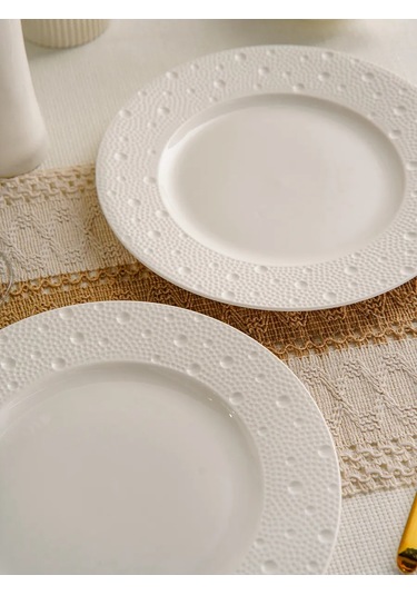 Magistro Porselen Servis Tabakları 2'li Set D 26 Cm Fray 344082581 Beyaz