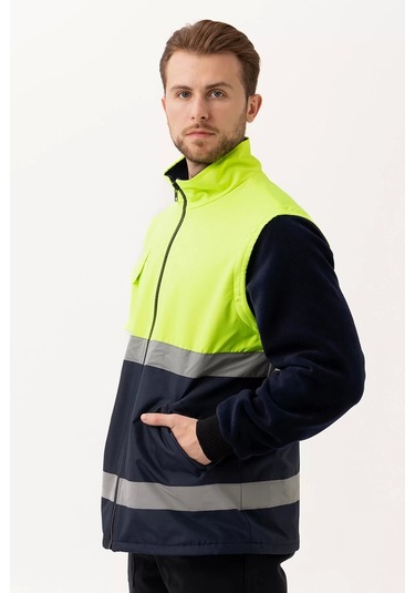 Kışlık İş Güvenliği Mont En Iso 13688 Pendula Renkli F.sarı--lacivert