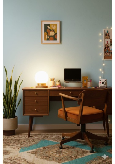 Modern Tasarım Abajur Dekoratif Lamba Abajur Masa Lambası Glop Cam Ahşap Abajur Cam Abajur Beyaz