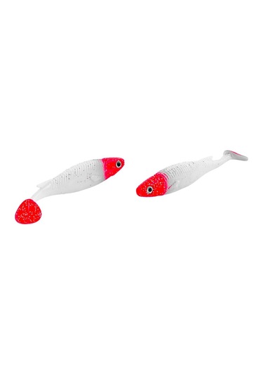 Silikon Balık - 10g 100mm - Fishack Predatorx - Uv Boyalı - Redhead
