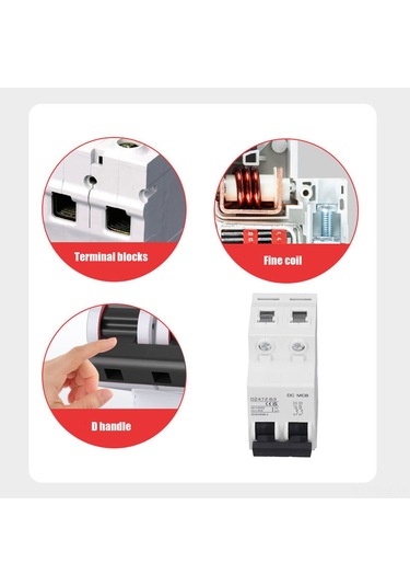 Aubyhe Güneş Enerjisi Fotaovoltaik Dc Devre Kesici 2p 1000v 40a: Aşırı Yük Ve Kısa Devre Koruması, Magnetik Ark Söndürme Sistemi