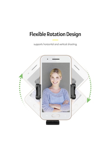 Vkemall Plastik Telefon Tutucu, 5-9cm Ayarlanabilir Genişlik, Çift Soğuk Ayak, 1/4 Vida Deligi Ve Arca-swiss Uyumlu, Dikey-yatay Çekim, Akıllı Telefonlar İçin