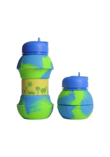 Akordiyon Su Şişesi Çok Renkli