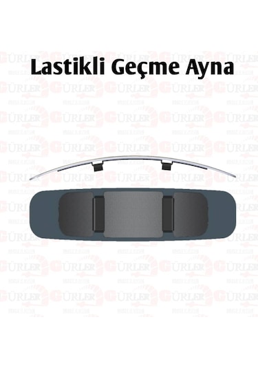 Geçme Iç Dikiz Ayna Bombeli Üniversal Geniş Açılı Geçmeli