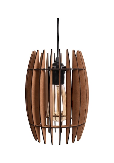 Vedemo Tekli Shuttle Dekoratif Ahşap Avize