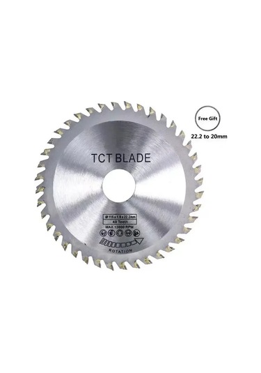 Slugb Çap 115mm 40 Diş Tct Daire Testere Bıçağı Açı Öğütücü Testere Diski 165x20x48t