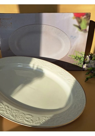 Lenardi Sunum İçin Düz Servis Tabağı 313922051 Beyaz