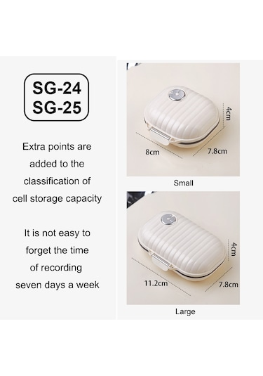 Sones Bir Hafta Açık Hava Seyahat Taşınabilir İlaç Dağıtım Kutusu Mini Hava Geçirmez Kutu, Boyut: Küçük