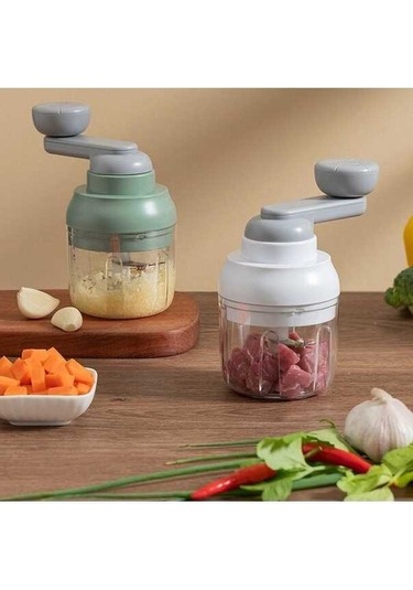 Ulzyvf Mutfak Çok Amaçlı Sarımsak Doğrayıcı Beyaz, Sebze Kesici Gıda Takviyesi Beyaz