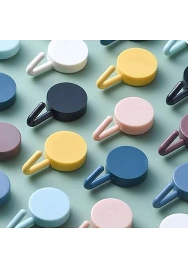 Kendinden Yapışkanlı Renkli Du Askısı Çok Renkli