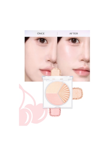 İnci Işıltıları İçeren Aydınlatıcı Paleti Perıpera V Highlighter Ad 001 Shining On Shine Bright