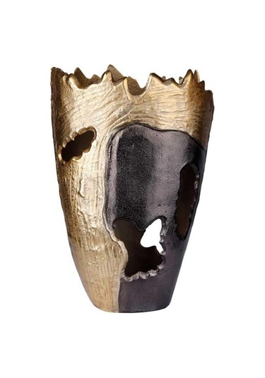Lucky Art Bakır/bronz Modern Vazo 33.5x27x16 Cm