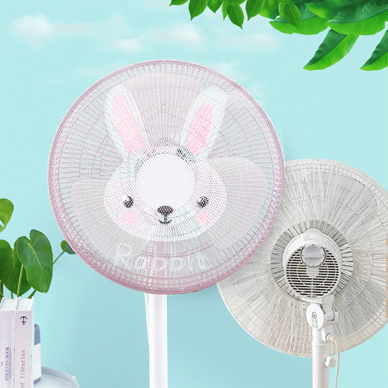 Fosenze Büyük Boy Panda Desenli Evsel Tabanlı Elektrikli Fan Koruması - Çocuk Ellerini Koruyan Toz Engelleyici Yıkama Uygun Ağızlı Kumaş Kılıfı Diğer