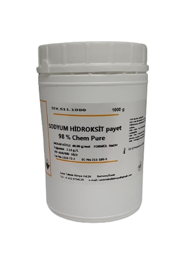 Sodyum Hidroksit %98 Payet Toz 1 Kg