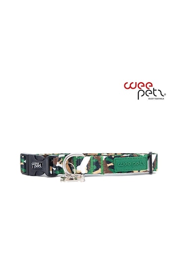 Weepetz Green Camo Collar Köpek Boyun Tasması XS Yeşil
