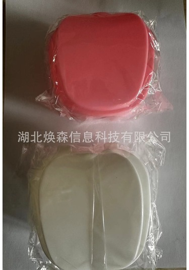 Mufunye Mavi Plastik Protez Diş Kutusu - Ağız Bakımı Gereci, Kolay Kullanım, Dayanıklı Malzeme, Ev Kullanıma Uygun Koyu Mavi