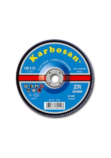 Karbosan 180 Flap Disk Zr80 - 983905