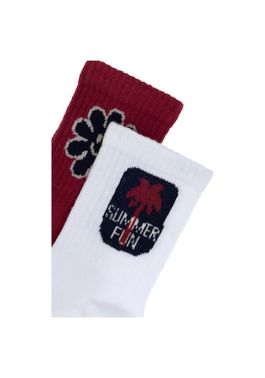 U.s. Polo Assn. Kız Çocuk Vişne Çorap Soket 50311328-vr223 Vişne