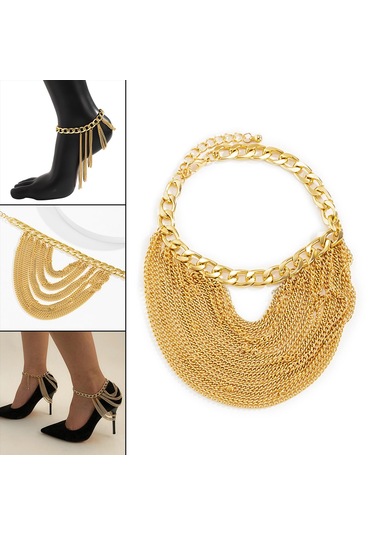 Suntek Katmanlı Püskül Halhal Zarif Hediye Gece Altın Altın