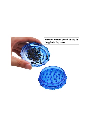 Plastik 2Parça Tutun Öğütücü Grinder /Sivri Dişli-5Cm